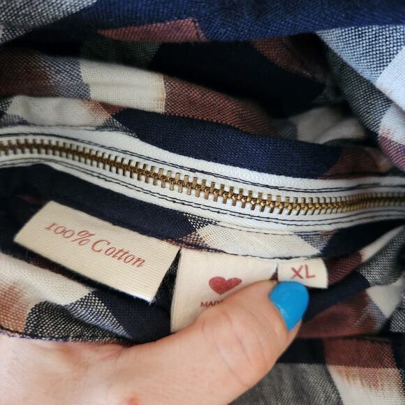 ALIX OF BOHEMIA Charlie Plaid Princess Wide Leg Cotton Pants XL Retro Designer - Picture 7 of 10